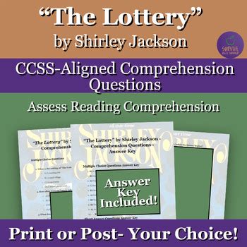 the lottery questions pdf|by Shirley Jackson .